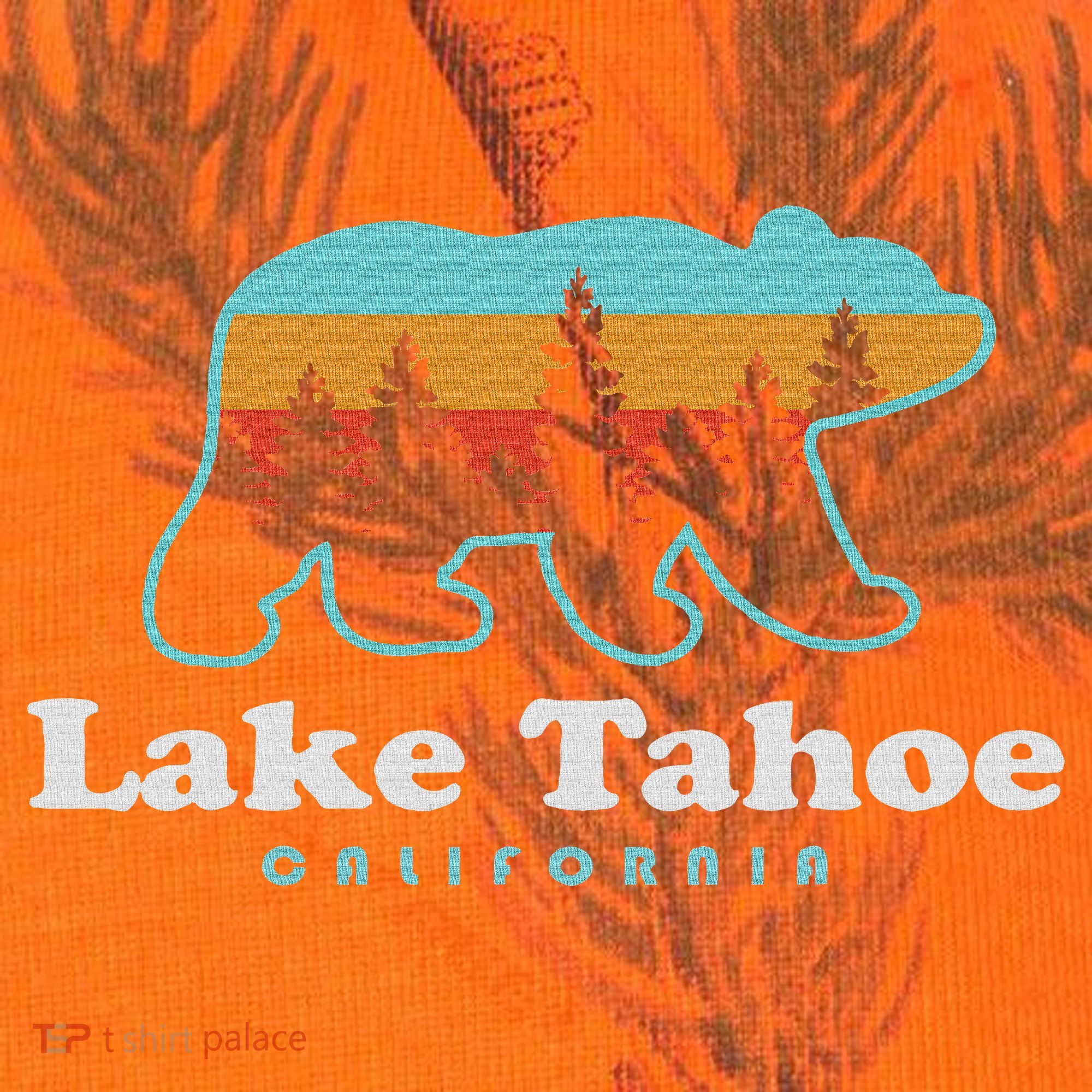 Lake Tahoe California Bear Mountains Hiking Kati Licensed 12" Camo Cuffed Beanie