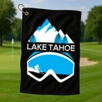 Lake Tahoe California Gift Ski Goggles Skiing Gift Clothes Golf Towel thumb 1