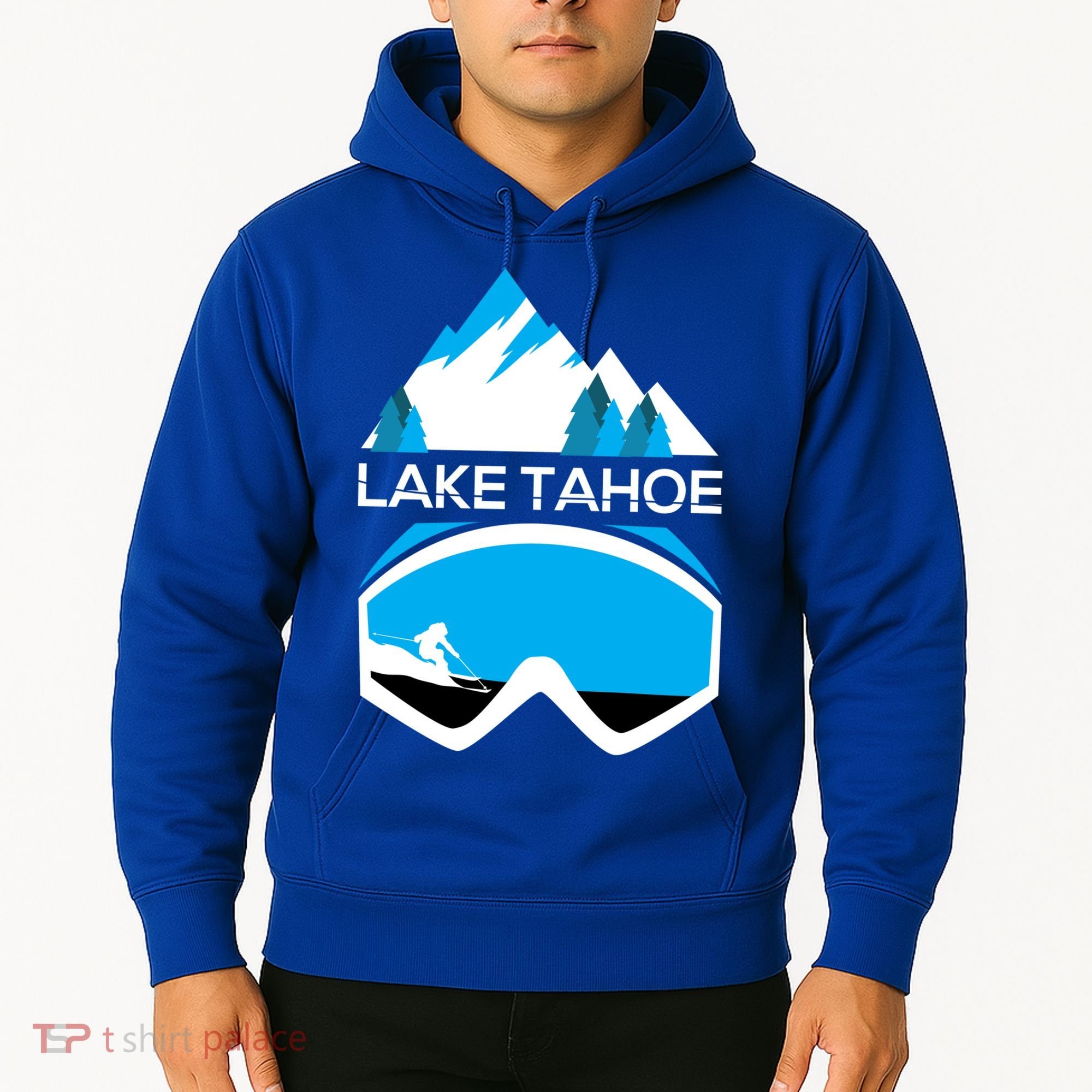Lake Tahoe California Gift Ski Goggles Skiing Gift Clothes Hoodie