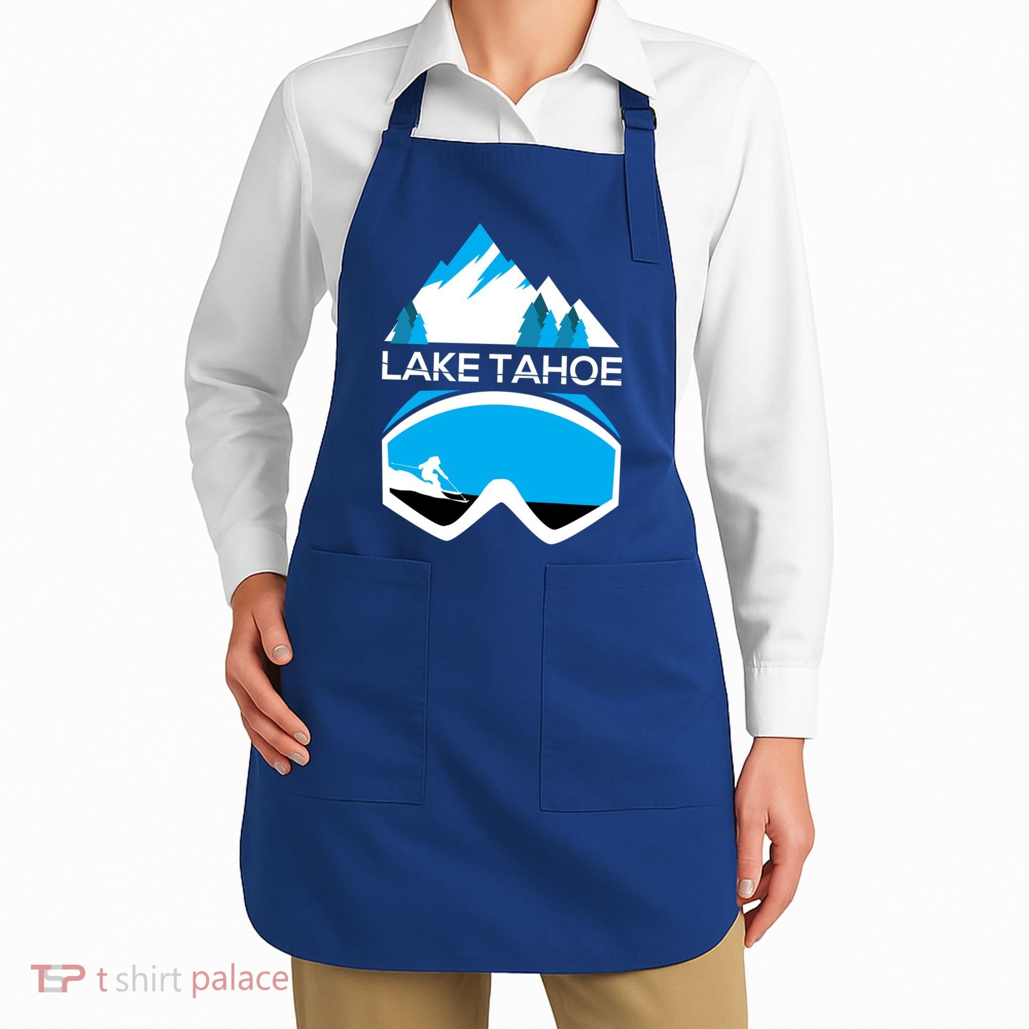 Lake Tahoe California Gift Ski Goggles Skiing Gift Clothes Apron