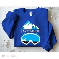 Lake Tahoe California Gift Ski Goggles Skiing Gift Clothes Sweatshirt thumb 2