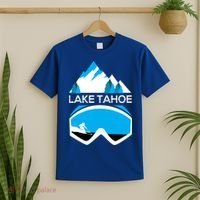 Lake Tahoe California Gift Ski Goggles Skiing Gift Clothes T-Shirt thumb 2