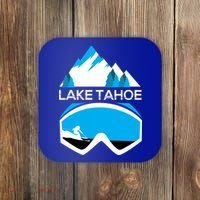 Lake Tahoe California Gift Ski Goggles Skiing Gift Clothes Coaster thumb 0