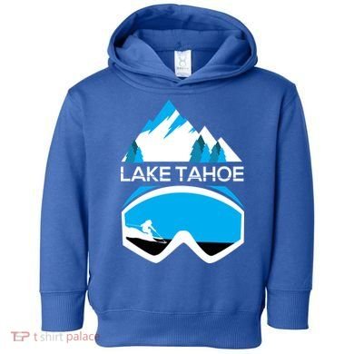 Lake Tahoe California Gift Ski Goggles Skiing Gift Clothes Toddler Hoodie
