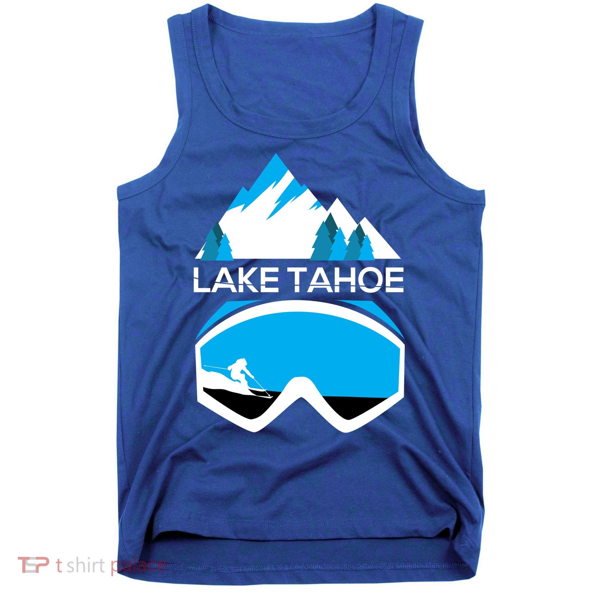 Lake Tahoe California Gift Ski Goggles Skiing Gift Clothes Tank Top