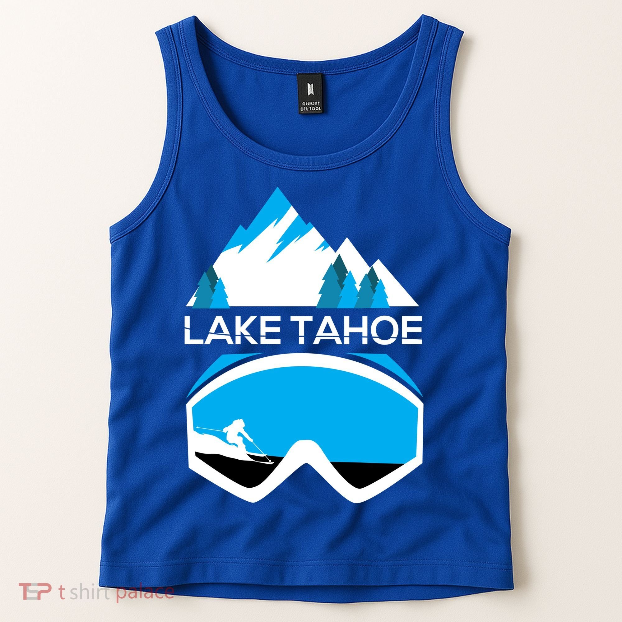 Lake Tahoe California Gift Ski Goggles Skiing Gift Clothes Tank Top
