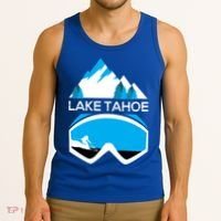 Lake Tahoe California Gift Ski Goggles Skiing Gift Clothes Tank Top thumb 3