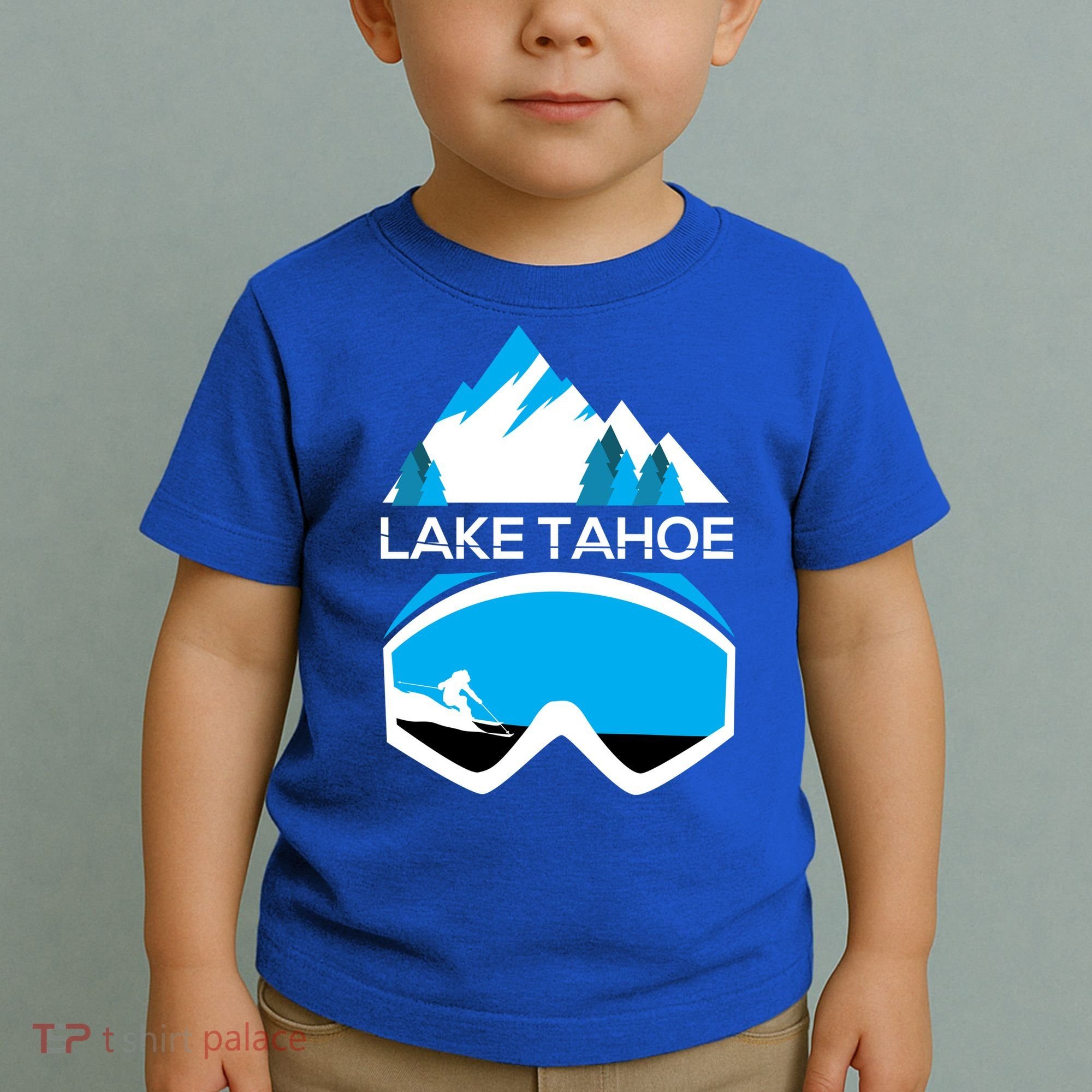 Lake Tahoe California Gift Ski Goggles Skiing Gift Clothes Toddler T-Shirt