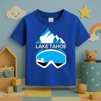 Lake Tahoe California Gift Ski Goggles Skiing Gift Clothes Toddler T-Shirt thumb 3