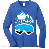 Lake Tahoe California Gift Ski Goggles Skiing Gift Clothes Women's Long Sleeve Shirt thumb 0