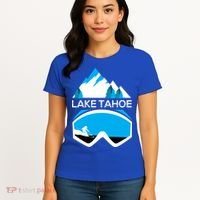Lake Tahoe California Gift Ski Goggles Skiing Gift Clothes Women's T-Shirt thumb 4