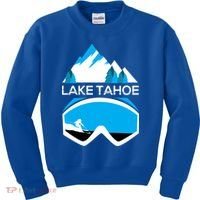 Lake Tahoe California Gift Ski Goggles Skiing Gift Clothes Kids Sweatshirt thumb 0