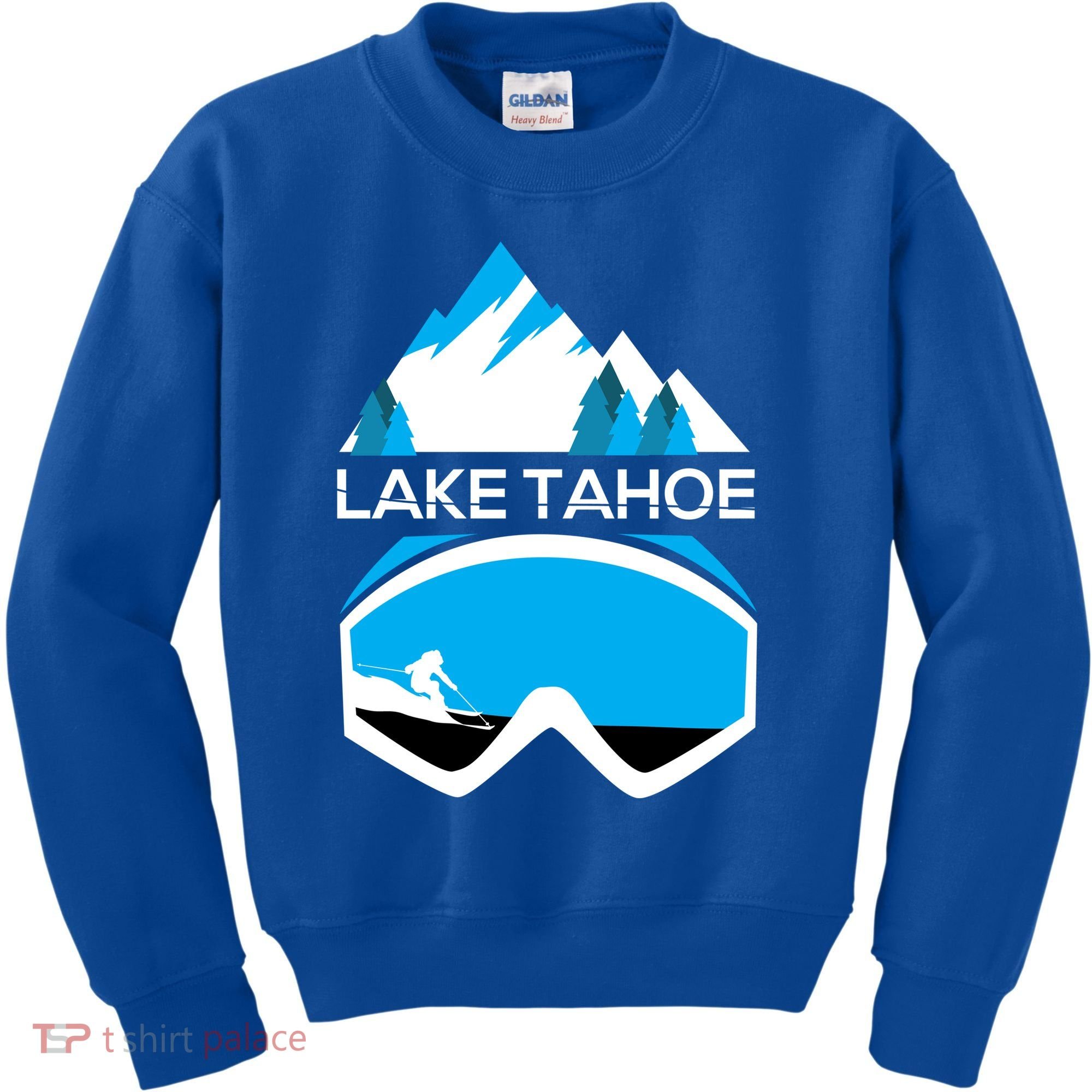 Lake Tahoe California Gift Ski Goggles Skiing Gift Clothes Kids Sweatshirt
