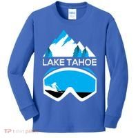 Lake Tahoe California Gift Ski Goggles Skiing Gift Clothes Kids Long Sleeve Shirt thumb 0