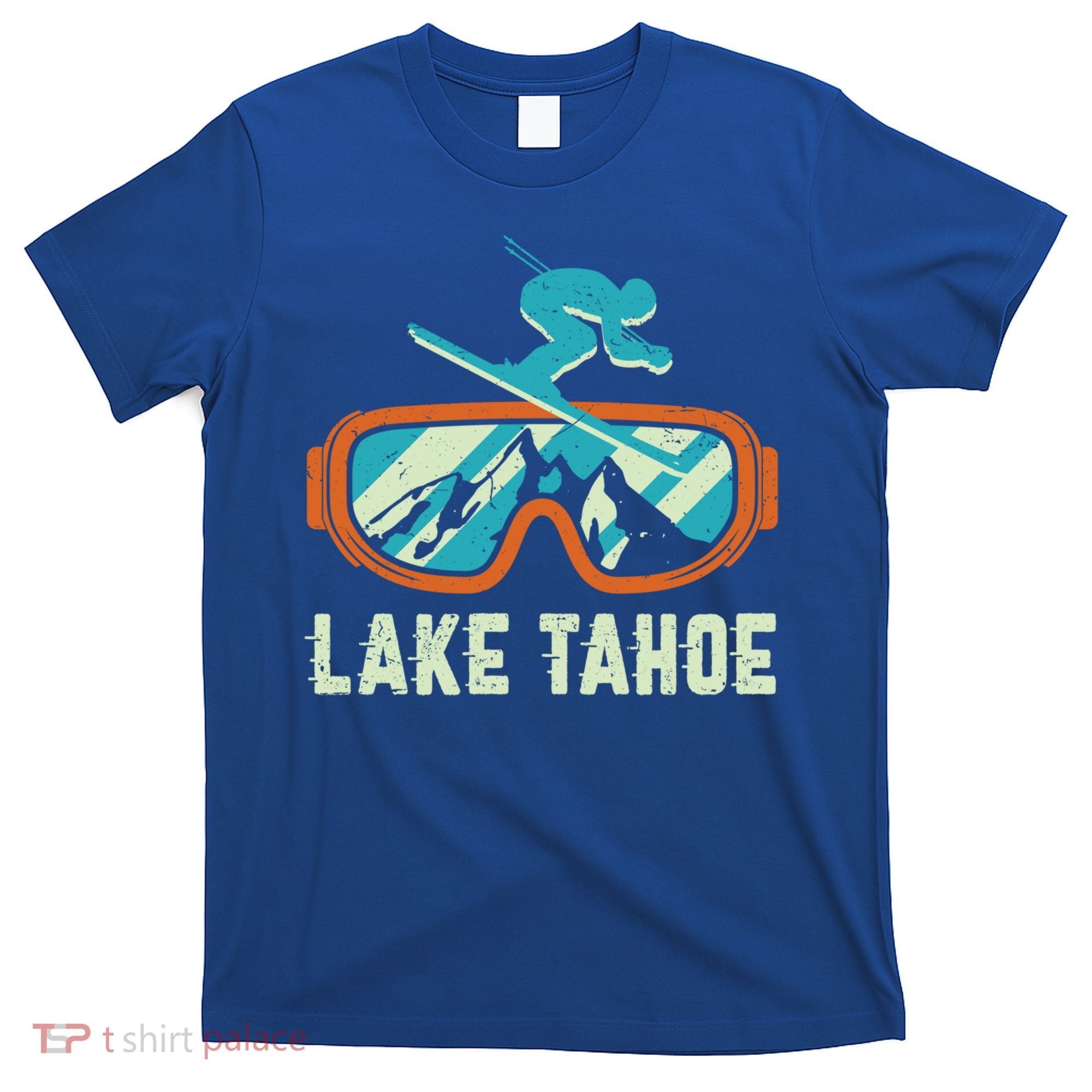 Lake Tahoe California Retro Vintage Skiing And Snowboarding Great Gift T-Shirt