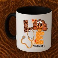 Love Thanksgiving Cute Nurse Life Coffee Mug thumb 2