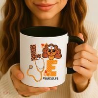 Love Thanksgiving Cute Nurse Life Coffee Mug thumb 3