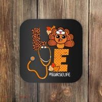 Love Thanksgiving Cute Nurse Life Coaster thumb 0