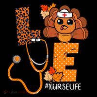 Love Thanksgiving Cute Nurse Life Ornament thumb 1