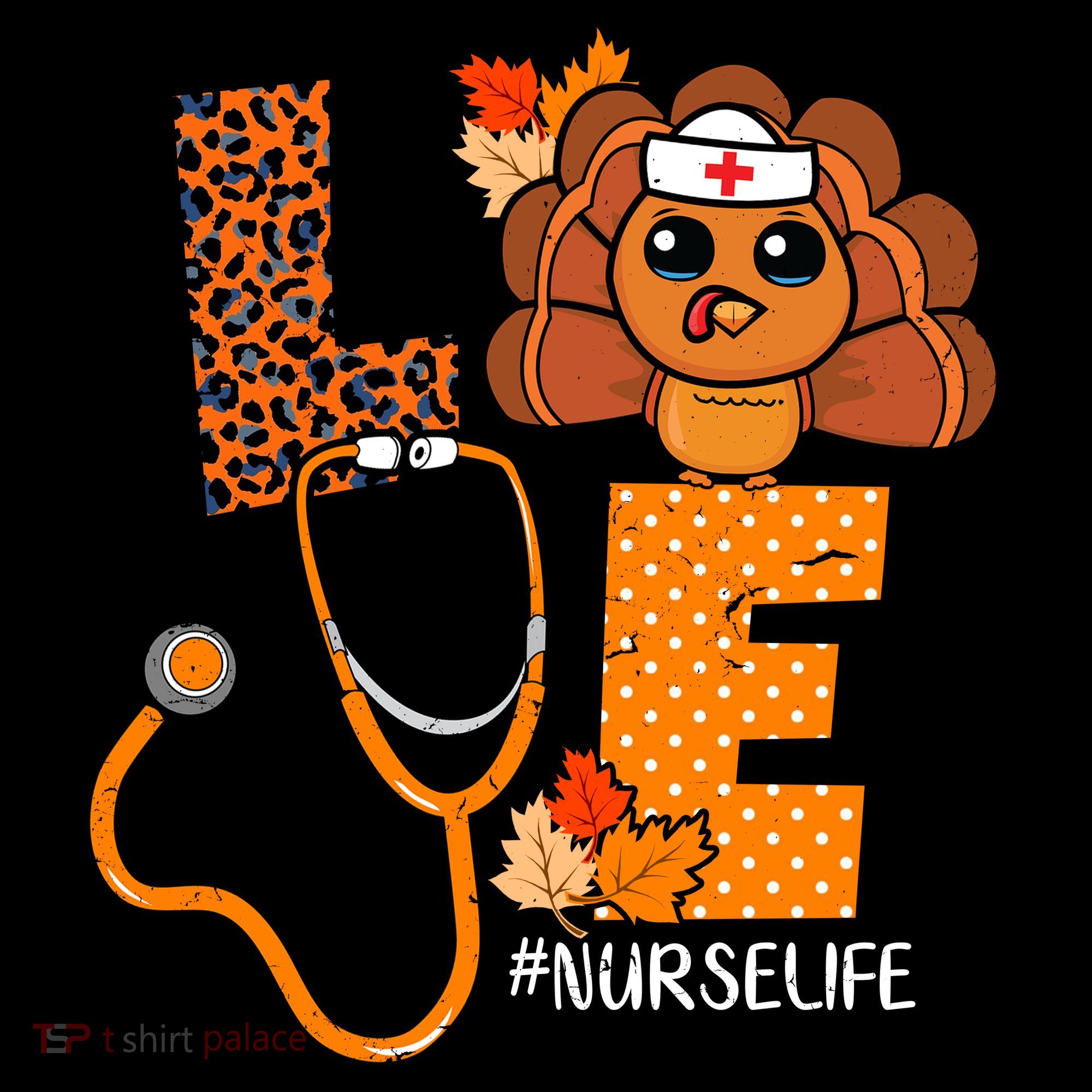 Love Thanksgiving Cute Nurse Life Ornament