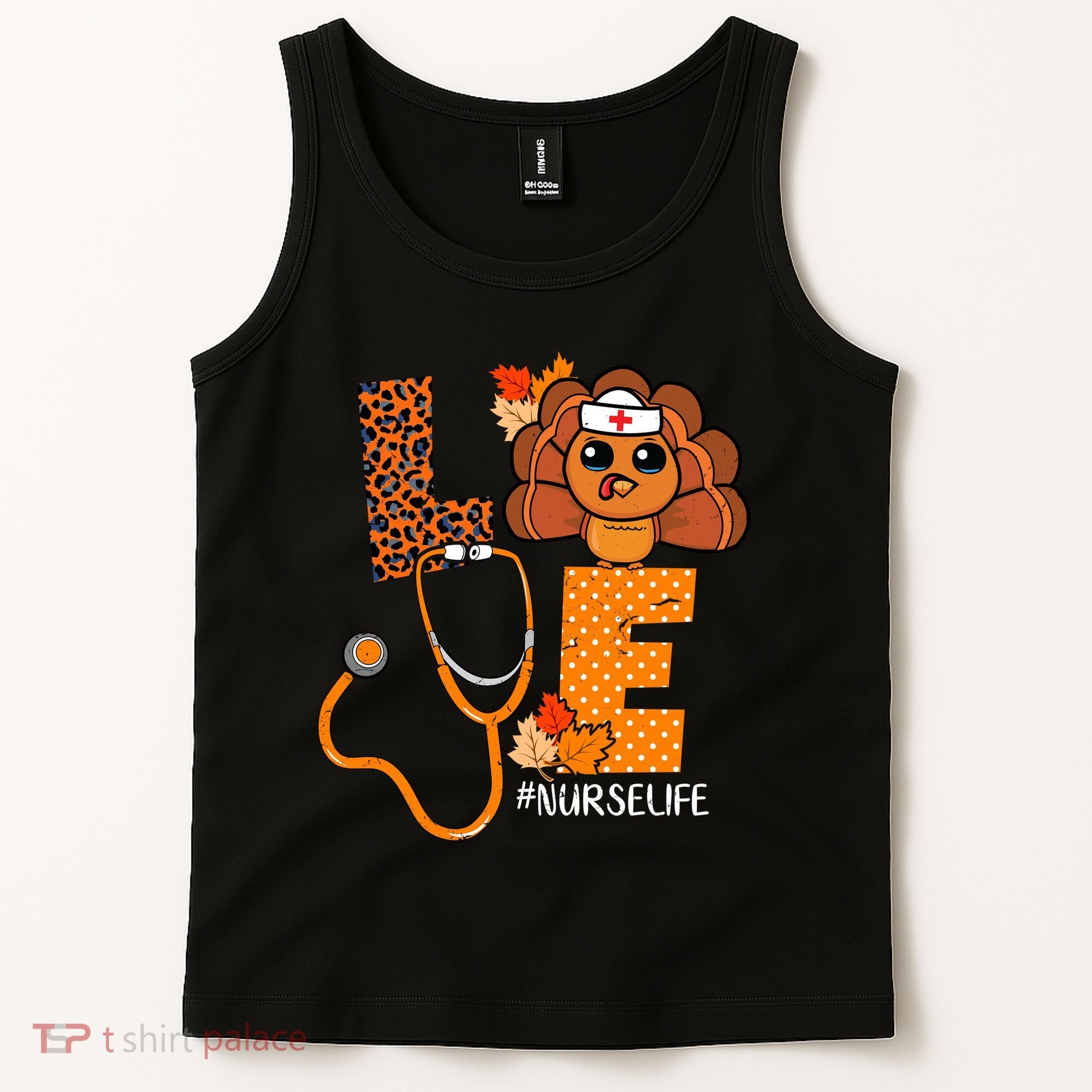 Love Thanksgiving Cute Nurse Life Tank Top