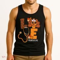 Love Thanksgiving Cute Nurse Life Tank Top thumb 3