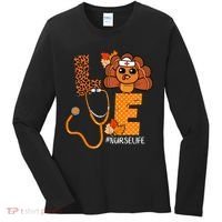 Love Thanksgiving Cute Nurse Life Women's Long Sleeve Shirt thumb 0