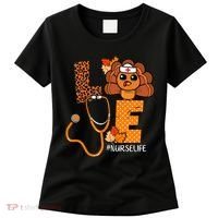 Love Thanksgiving Cute Nurse Life Women's T-Shirt thumb 0
