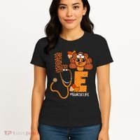 Love Thanksgiving Cute Nurse Life Women's T-Shirt thumb 4