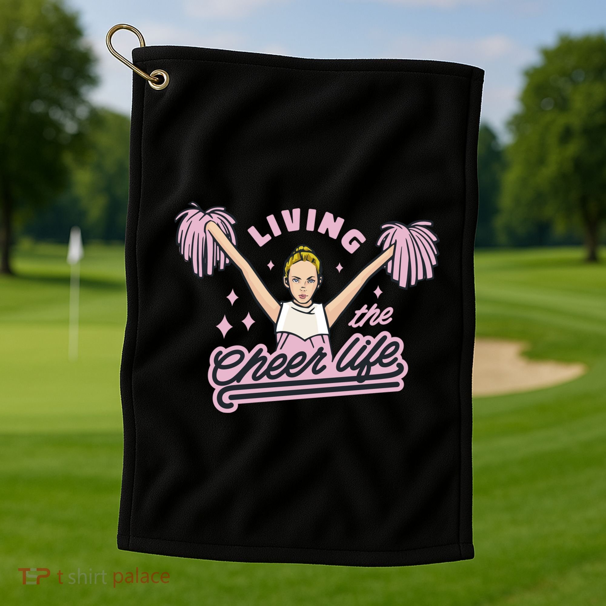 Living The Cheer Life Golf Towel