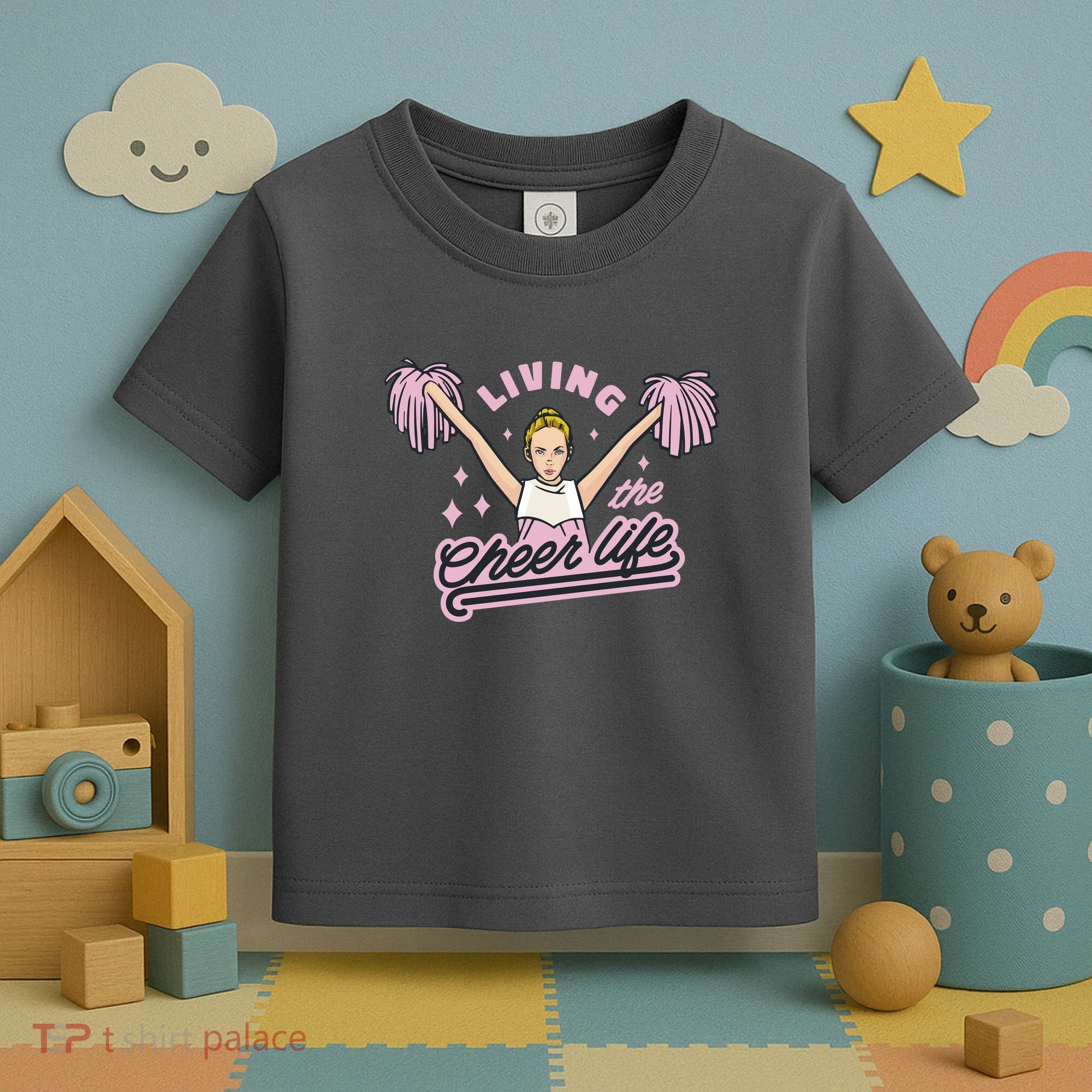 Living The Cheer Life Toddler T-Shirt