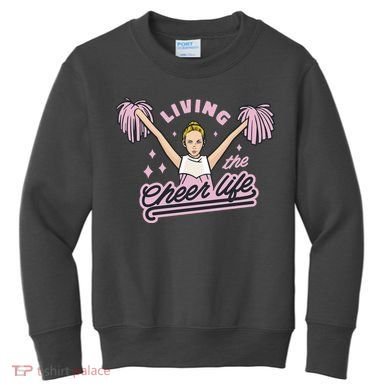 Living The Cheer Life Kids Sweatshirt
