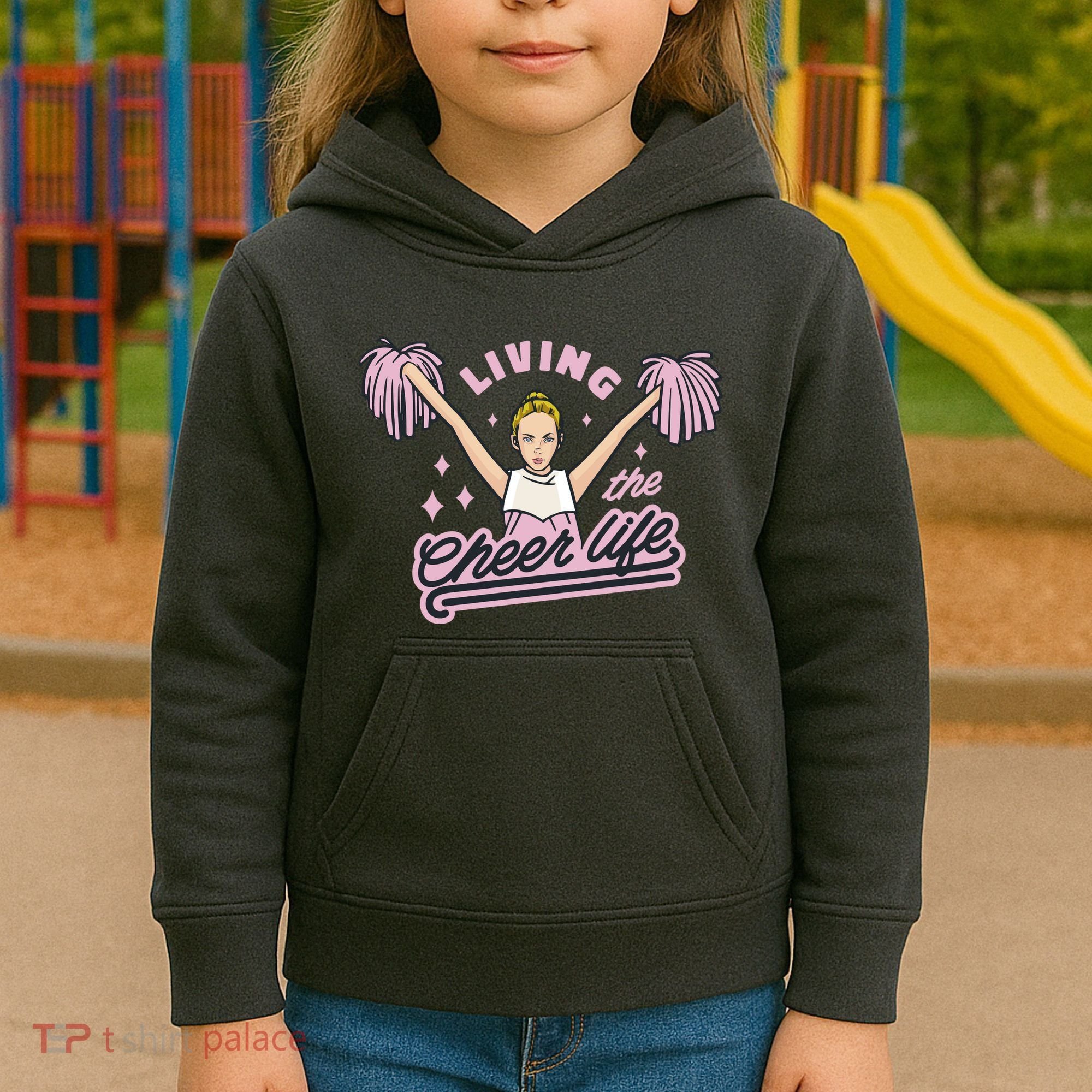Living The Cheer Life Kids Hoodie