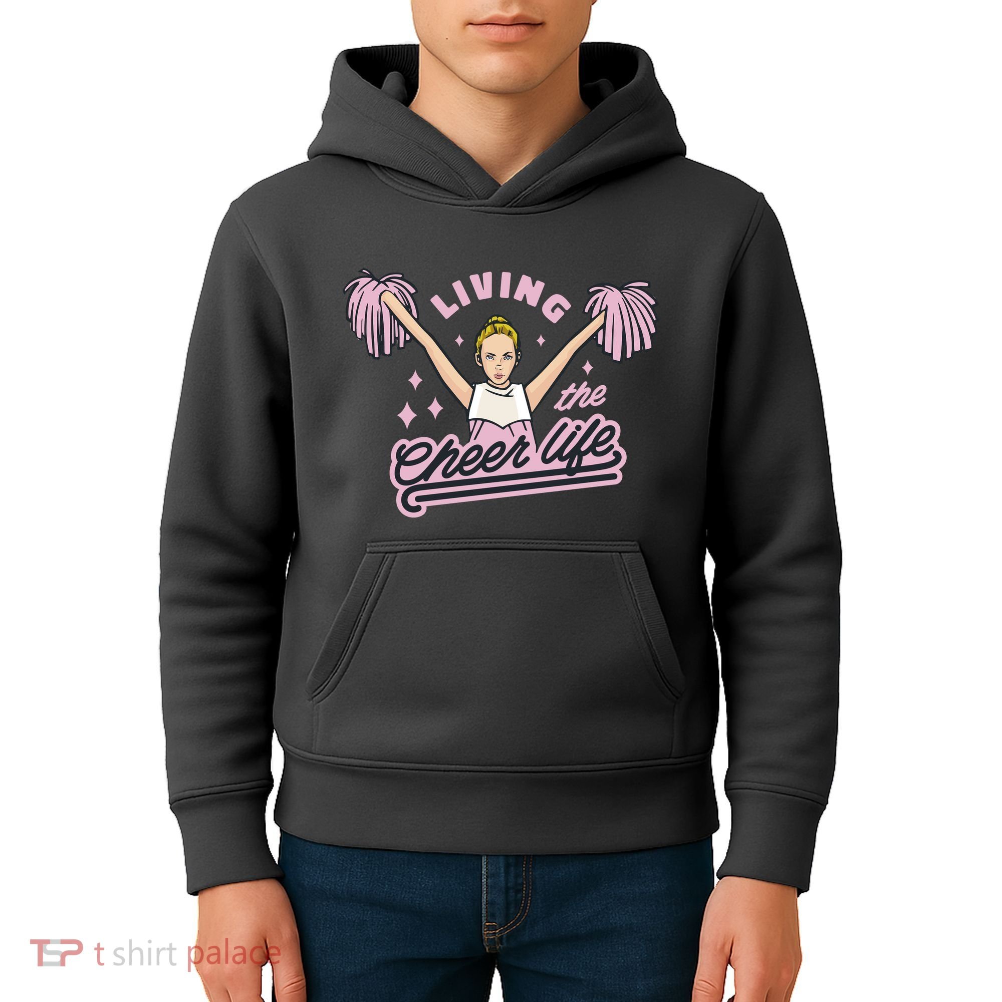 Living The Cheer Life Kids Hoodie