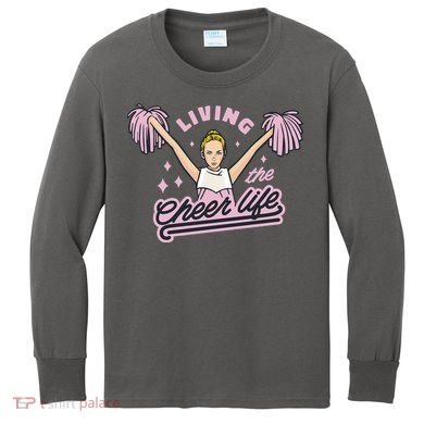 Living The Cheer Life Kids Long Sleeve Shirt