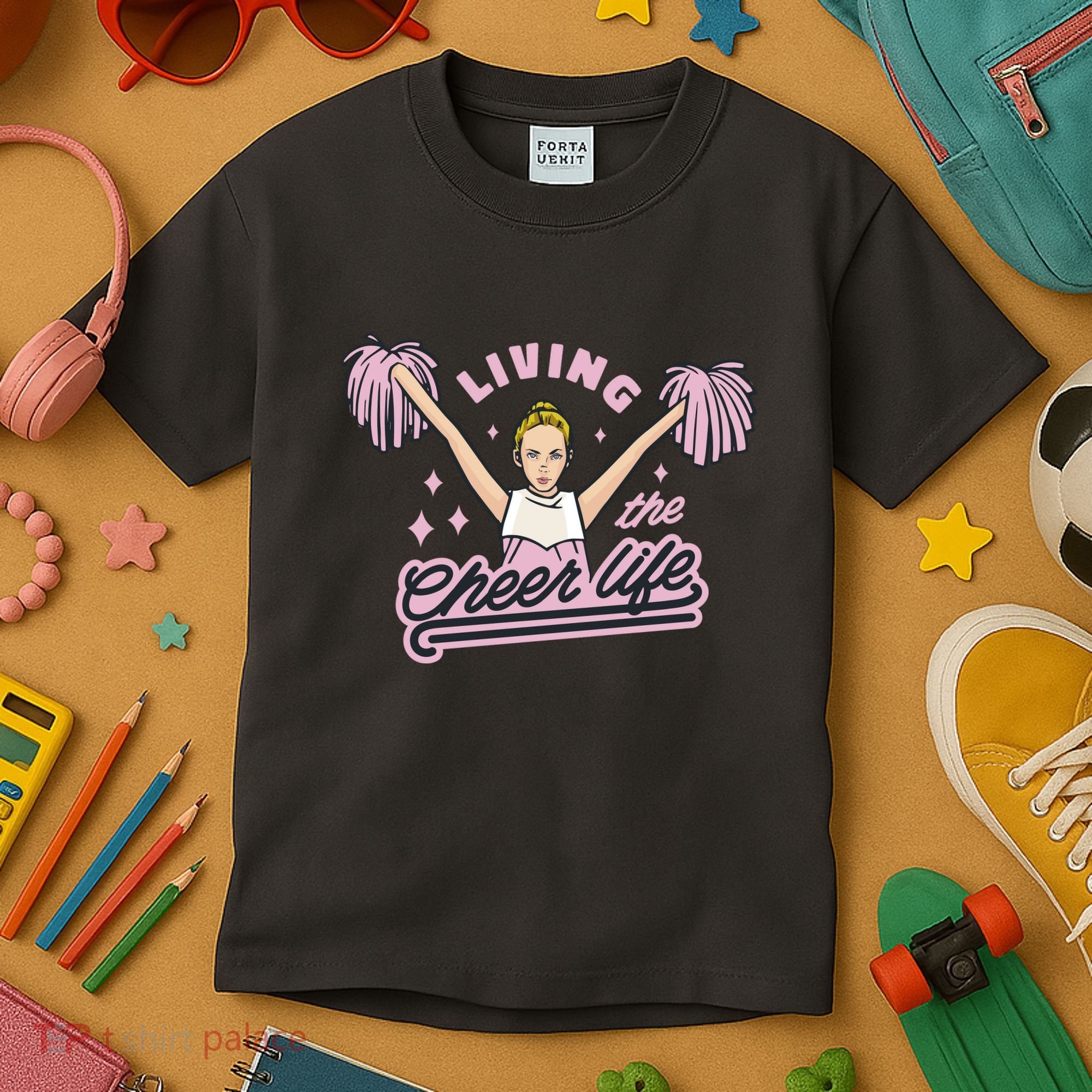 Living The Cheer Life Kids T-Shirt