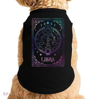 Libra Tarot Card September October Birthday Astrology Zodiac Doggie Tank
