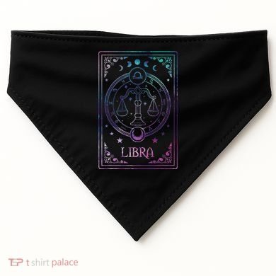 Libra Tarot Card September October Birthday Astrology Zodiac USA-Made Doggie Bandana