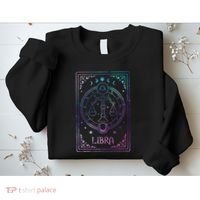 Libra Tarot Card September October Birthday Astrology Zodiac Sweatshirt thumb 2