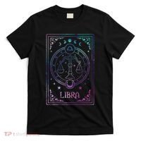 Libra Tarot Card September October Birthday Astrology Zodiac T-Shirt thumb 0