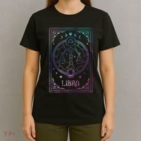 Libra Tarot Card September October Birthday Astrology Zodiac T-Shirt thumb 4