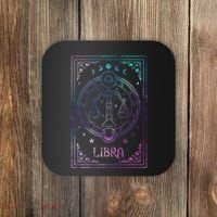 Libra Tarot Card September October Birthday Astrology Zodiac Coaster thumb 0