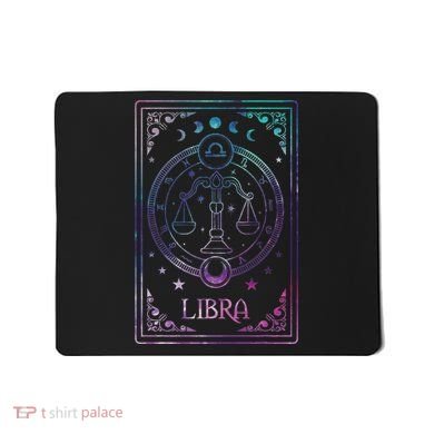 Libra Tarot Card September October Birthday Astrology Zodiac Mousepad