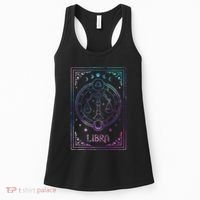 Libra Tarot Card September October Birthday Astrology Zodiac Women's Tank Top thumb 0