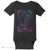 Libra Tarot Card September October Birthday Astrology Zodiac Baby Bodysuit thumb 0