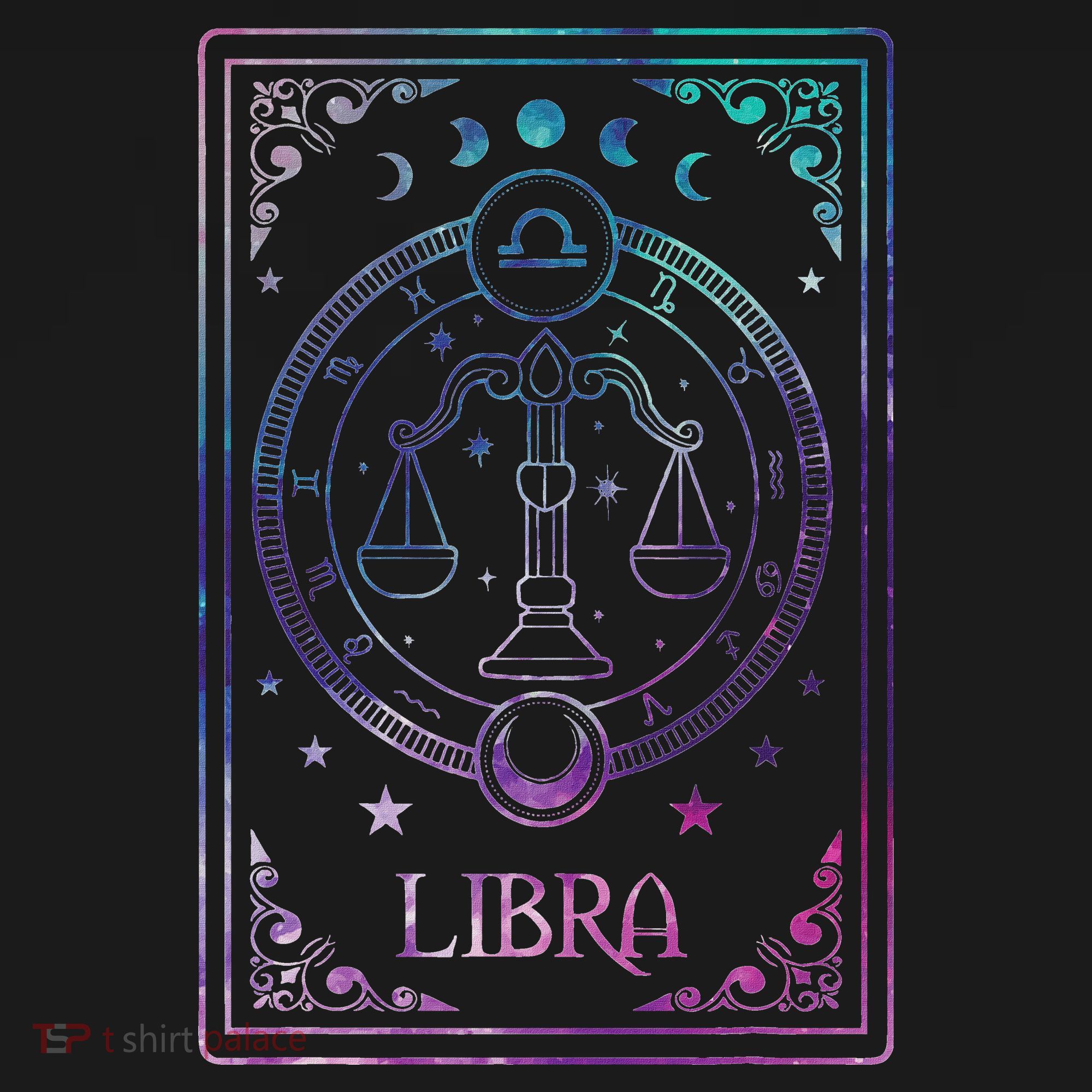 Libra Tarot Card September October Birthday Astrology Zodiac Baby Bodysuit