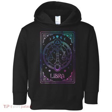 Libra Tarot Card September October Birthday Astrology Zodiac Toddler Hoodie