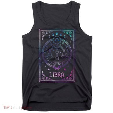 Libra Tarot Card September October Birthday Astrology Zodiac Tank Top