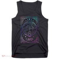Libra Tarot Card September October Birthday Astrology Zodiac Tank Top thumb 0