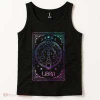 Libra Tarot Card September October Birthday Astrology Zodiac Tank Top thumb 2